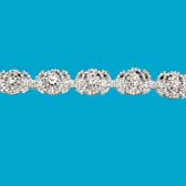 Strassz szalag - SILVER